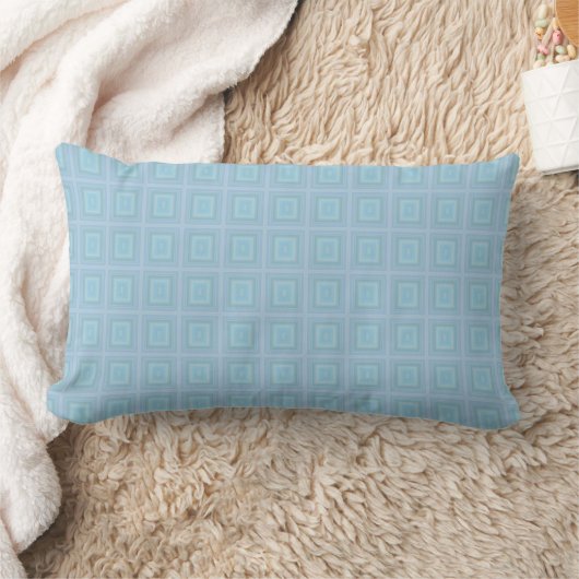 Small blue squares. kussen (Deken)