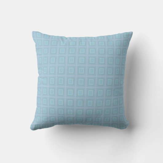 Small blue squares. kussen (Achterkant)