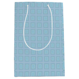 Small blue squares. medium cadeauzakje