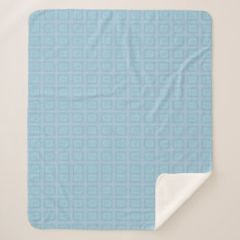 Small blue squares. sherpa deken