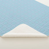 Small blue squares. sherpa deken (3/4)