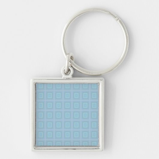 Small blue squares. sleutelhanger (Voorkant)