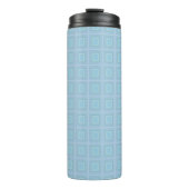 Small blue squares. thermosbeker (Voorkant)