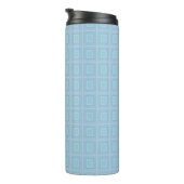 Small blue squares. thermosbeker (Geroteerd rechts)