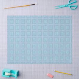 Small blue squares. tissuepapier