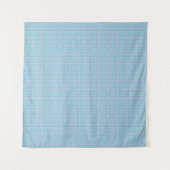 Small blue squares. wandkleed (Voorkant (horizontaal))