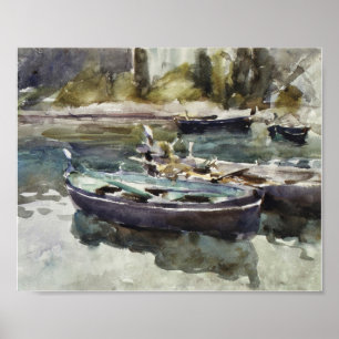 Small Boats (1913) door John Singer Sargent Poster