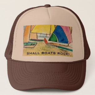 Small Boats Rock - Zeilhoed Trucker Pet