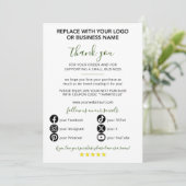Small Business Bedankt voor uw bestelling Kaart (Staand voorkant)