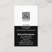 Small Business Black & White Snowflake XX% korting (Achterkant)