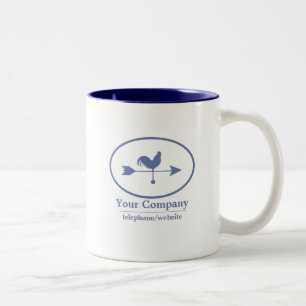 Small Business Blue Weathervane Tweekleurige Koffiemok
