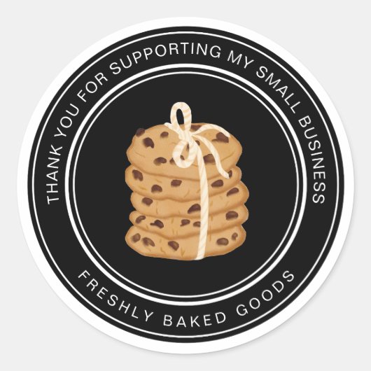 Small Business Cookie Bakery Sticker (Voorkant)
