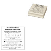 Small Business Cotton Law Food Rubber Stamp Rubberstempel (Gestempeld)