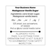 Small Business Cotton Law Food Rubber Stamp Rubberstempel (Afrduk)