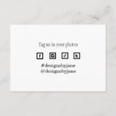 Small Business Coupon Dank u invoegen Kaart (Achterkant)