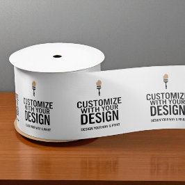 Small Business Custom Personalized Company  Satijnen Lint