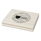 Small Business Custom Wood Art Stamp with Logo Rubberstempel (Stempel)