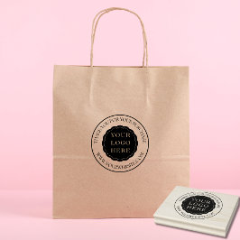 Small Business Custom Wood Art Stamp with Logo Rubberstempel