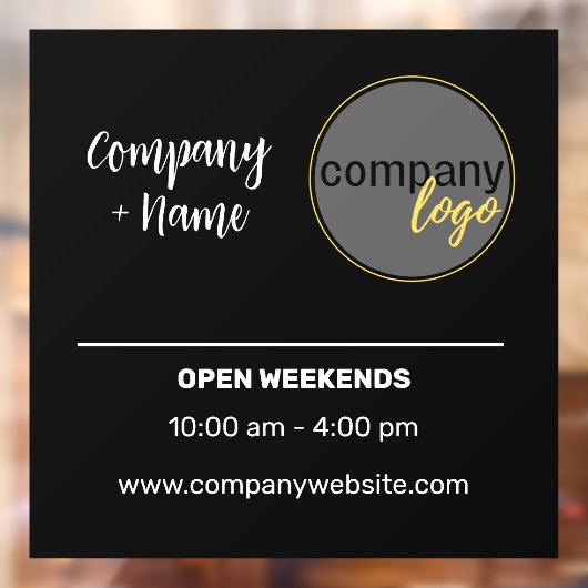 SMALL BUSINESS DECAL HANDELSUREN LOGO BRANDING (Vel 2)