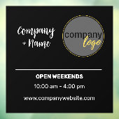 SMALL BUSINESS DECAL HANDELSUREN LOGO BRANDING (Vel 3)