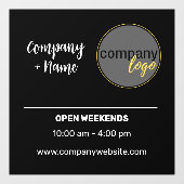 SMALL BUSINESS DECAL HANDELSUREN LOGO BRANDING (Vel)