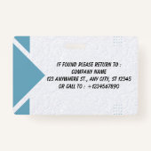 Small Business Employee ID Card Badge (Achterkant)