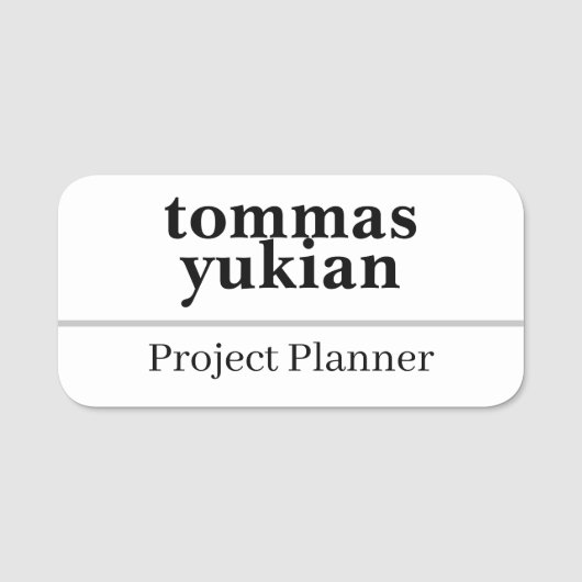 Small Business Employee Job Badge nametags (Voorkant)