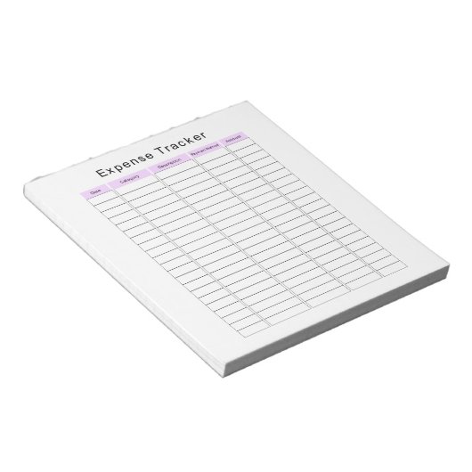Small Business Expense Tracker Planner-Notitieblok Notitieblok (Schuin)