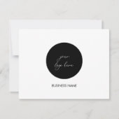 Small Business Flat-bedankkaart Bedankkaart (Voorkant)