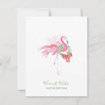 Small Business Holiday Kaart Pink Flamingo