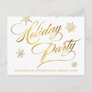 Small Business Holiday Sale Promotie Faux Folie Briefkaart
