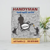 Small Business Home Repair Handyman Service Flyer (Staand voorkant)