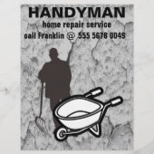 Small Business Home Repair Handyman Service Flyer (Achterkant)
