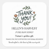 Small Business Honey Jar Label - Personalized (Voorkant)