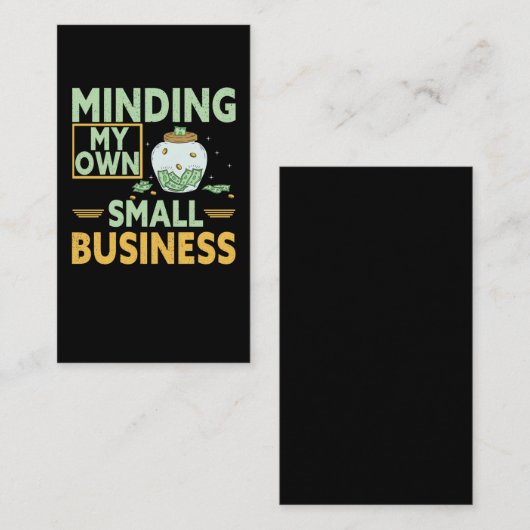 Small Business Humor Funny CEO Visitekaartje (Voorkant / Achterkant)