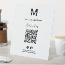 Small Business Instagram Facebook QR Code Modern