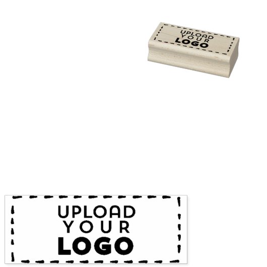 Small Business Logo Custom Rubber Houden Stempel (Gestempeld)