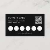 Small Business Logo QR Loyalty Kaart Visitekaartje (Voorkant)
