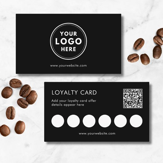 Small Business Logo QR Loyalty Kaart Visitekaartje