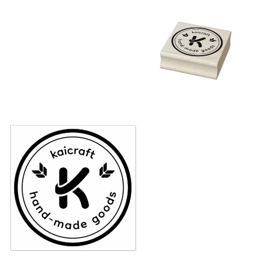 Small Business Logo voor Kunst, Ambacht & Scrapboo Rubberstempel (Gestempeld)