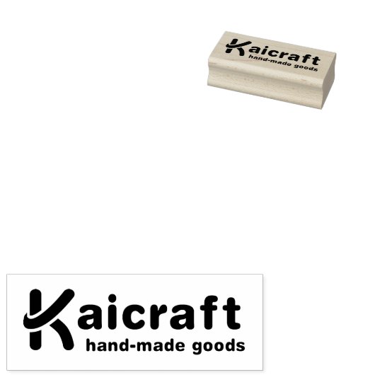 Small Business Logo voor Kunst, Ambacht & Scrapboo Rubberstempel (Gestempeld)