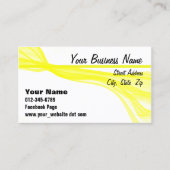 Small Business Marketing Yellow Streaks Afsprakenkaartje (Voorkant)