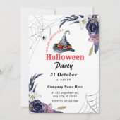 Small Business Minimalist Halloween Kantoor Party Kaart (Voorkant)