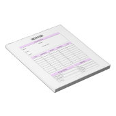Small Business Order Form Planner-Notitieblok Notitieblok (Schuin)