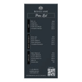 Small Business Price List Menu Zwart Wit Grijs (Voorkant)