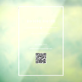 Small Business Professional Kantoor White QR-code Raamsticker (Vel 3)