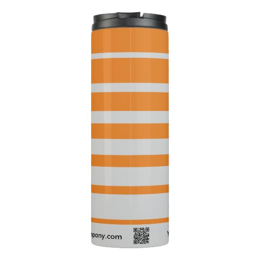 Small Business Promotion Logo Naam Grijs Sinaasapp Thermosbeker (Achterkant)