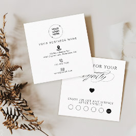 Small Business Promotional Marketing Klantenkaartje