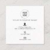 Small Business Promotional Marketing Klantenkaartje (Achterkant)