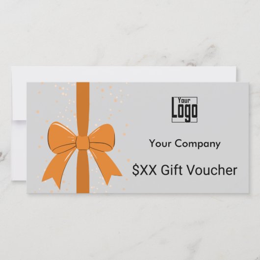 Small Business QR Code Note Cadeaubon Kaart (Voorkant)